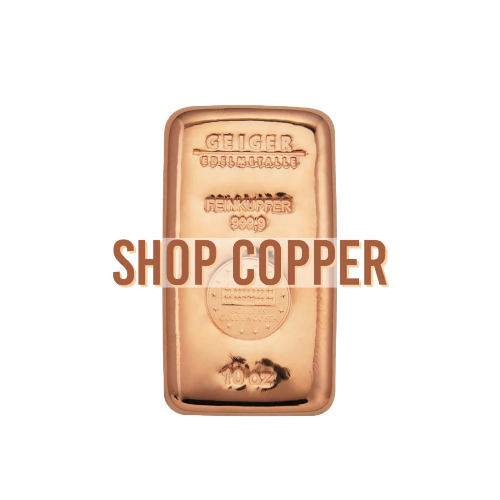 CMC Mint 10 Troy Ounce Copper Ingot - Bullion Bar (Ship Design) - 310g+ .999 Fine