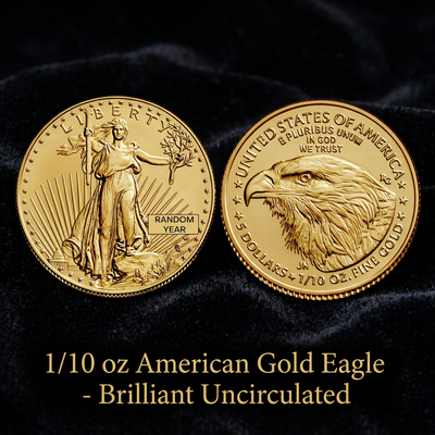 1/10 oz Fractional American Gold Eagle Coin - Uncirculated US Mint