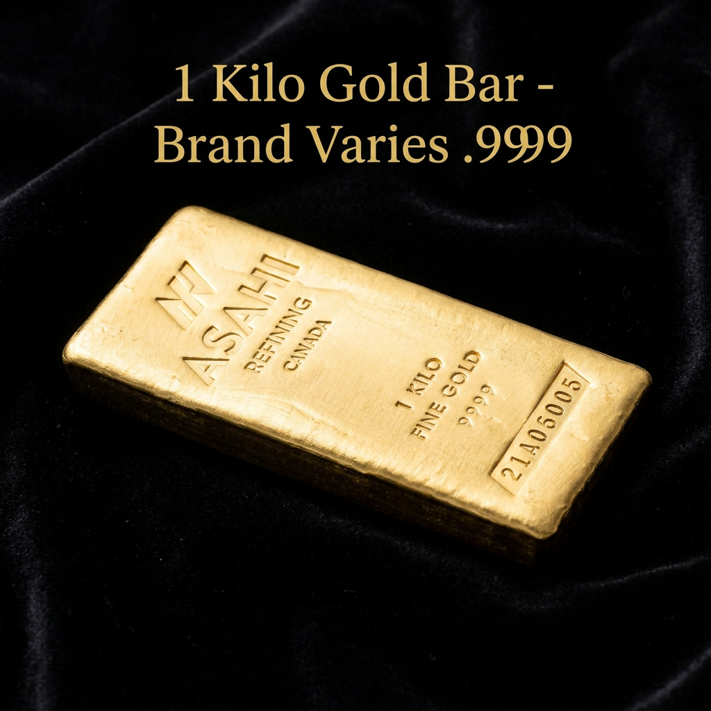 1 kilo Gold Bar - Brand Varies .9999 (COMEX Brand) IRA – BGS
