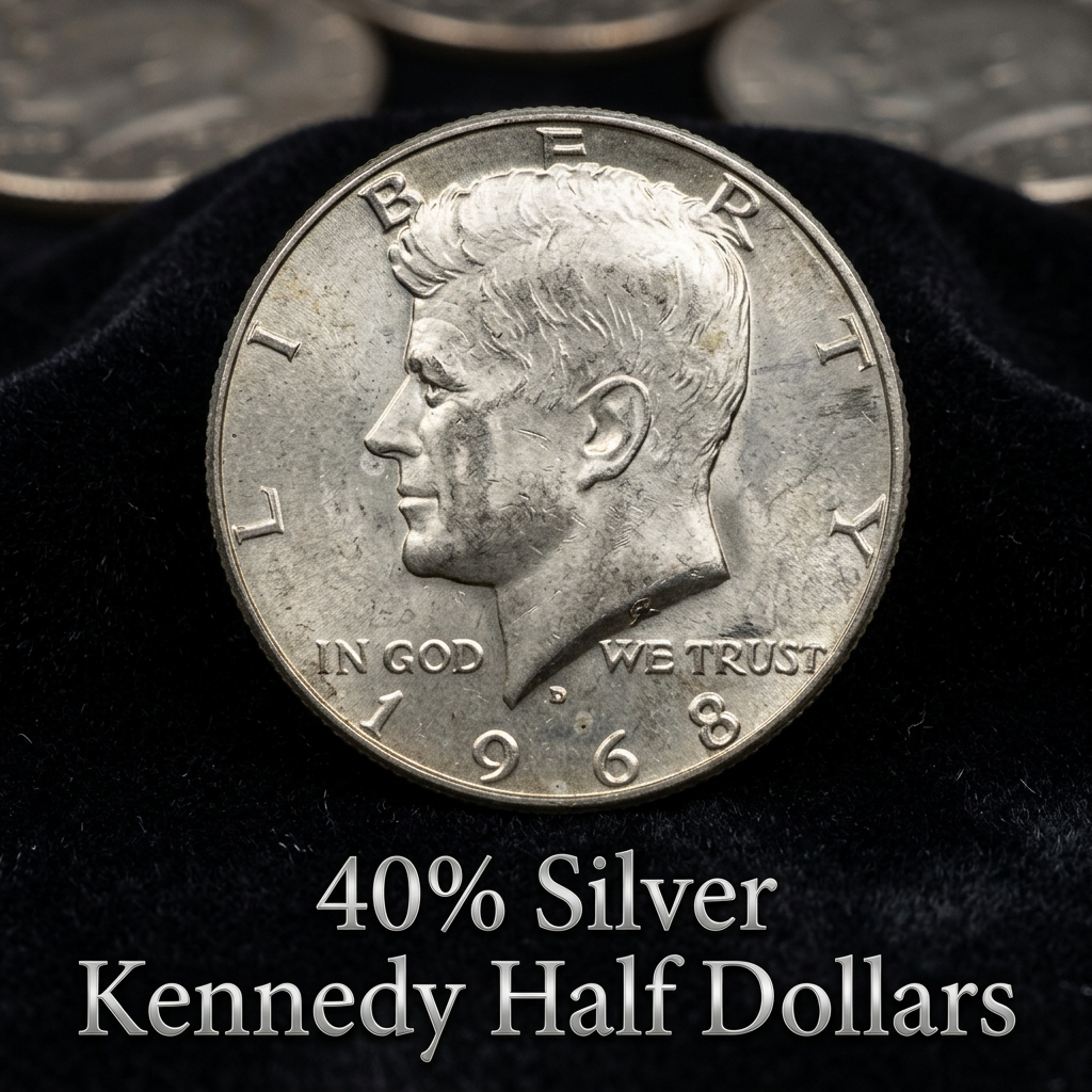 funny製　シルバー　HALF DOLLAR 6枚セット Kennedy Junk Silver Half Dollar - $10 Face Value Roll – BGS