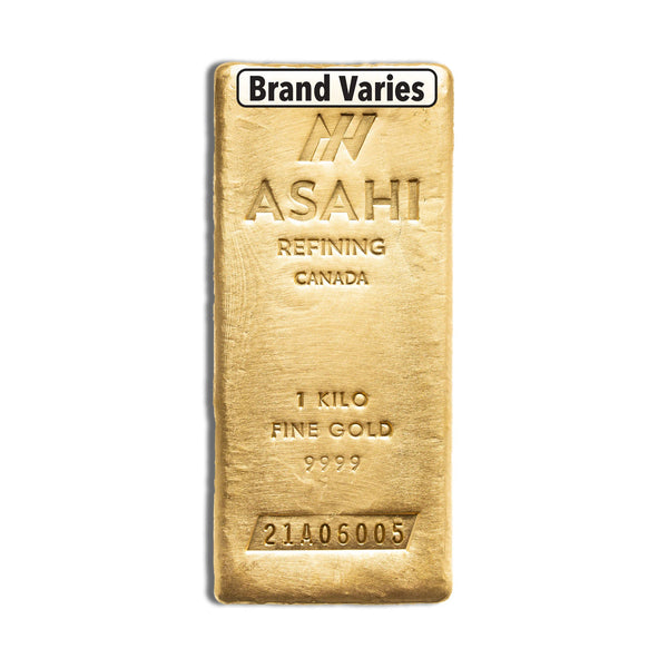 1 kilo Gold Bar - Brand Varies .9999 (COMEX Brand) IRA – BGS