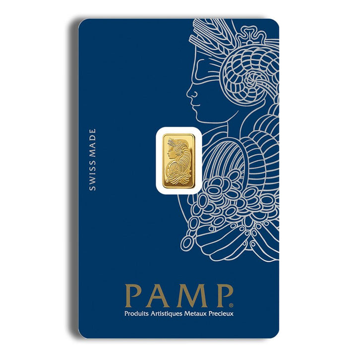 1 gram Gold Bar - PAMP Suisse Lady Fortuna - Veriscan – BGS