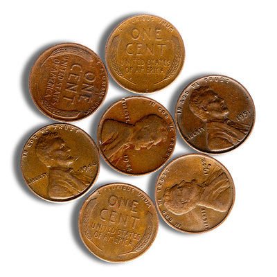 1940-1958 Wheat Cent 5,000-Count Bags