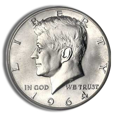 $10 Face Value Roll - 1964 Kennedy Half Dollars