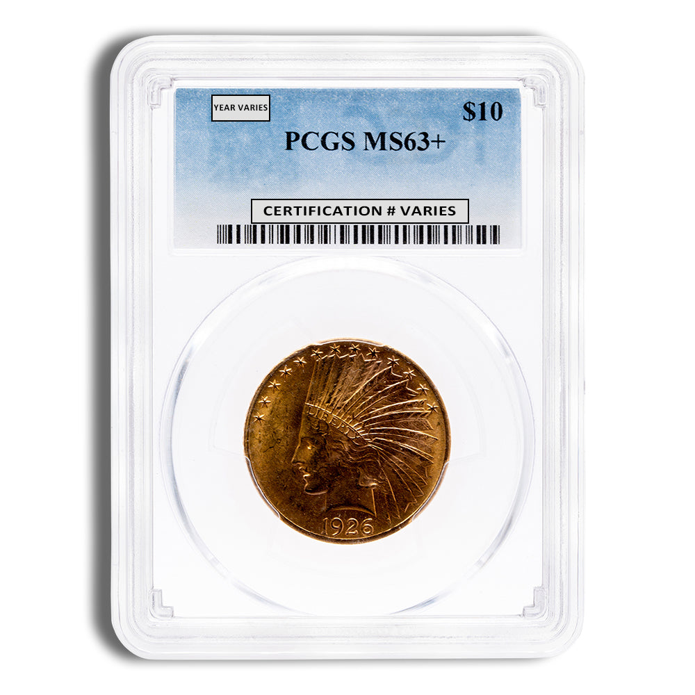 $10 Gold Indian Eagle - PCGS MS63
